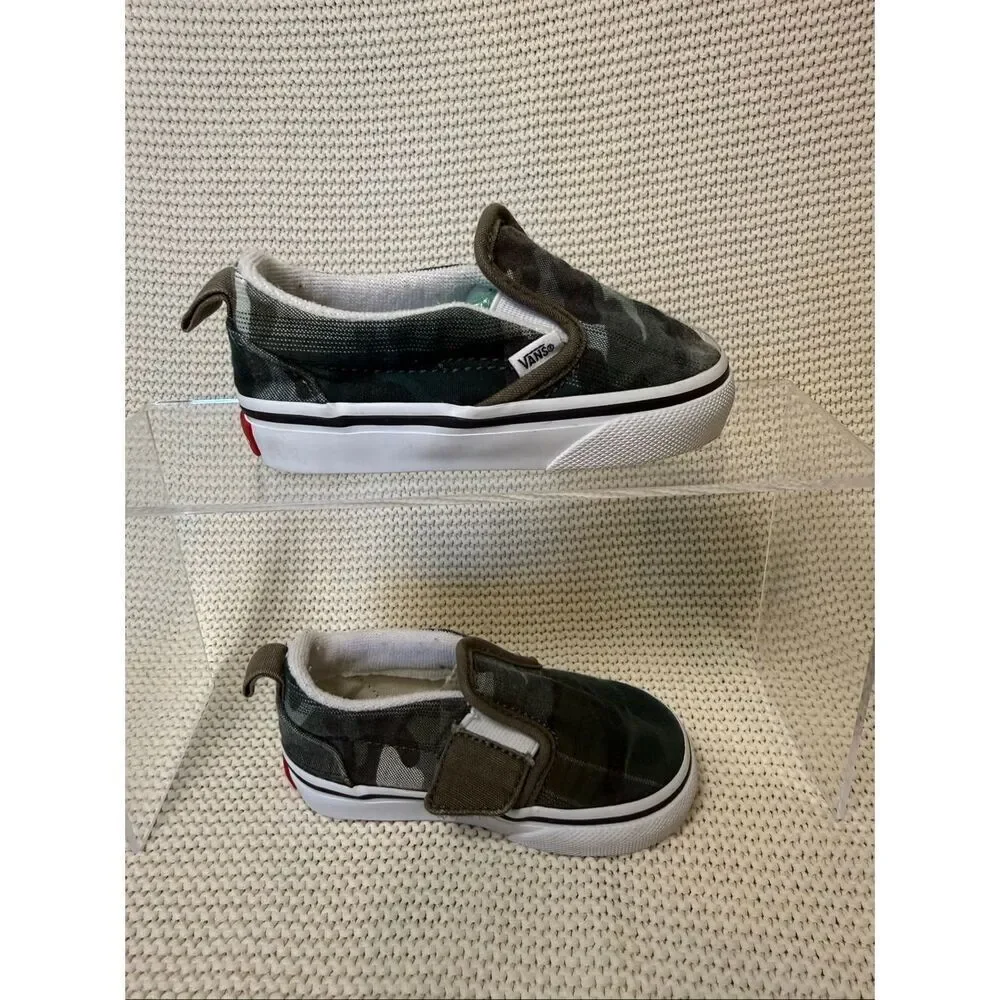 VANS - Slip on Sneaker - Faded Camo - Toddler 5C